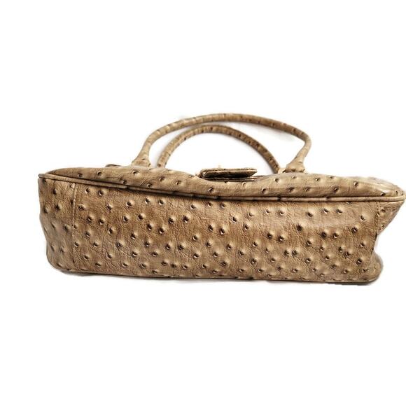 The Find Women's Beige Bubble Gator Faux Leather Handbag - Picture 5 of 6